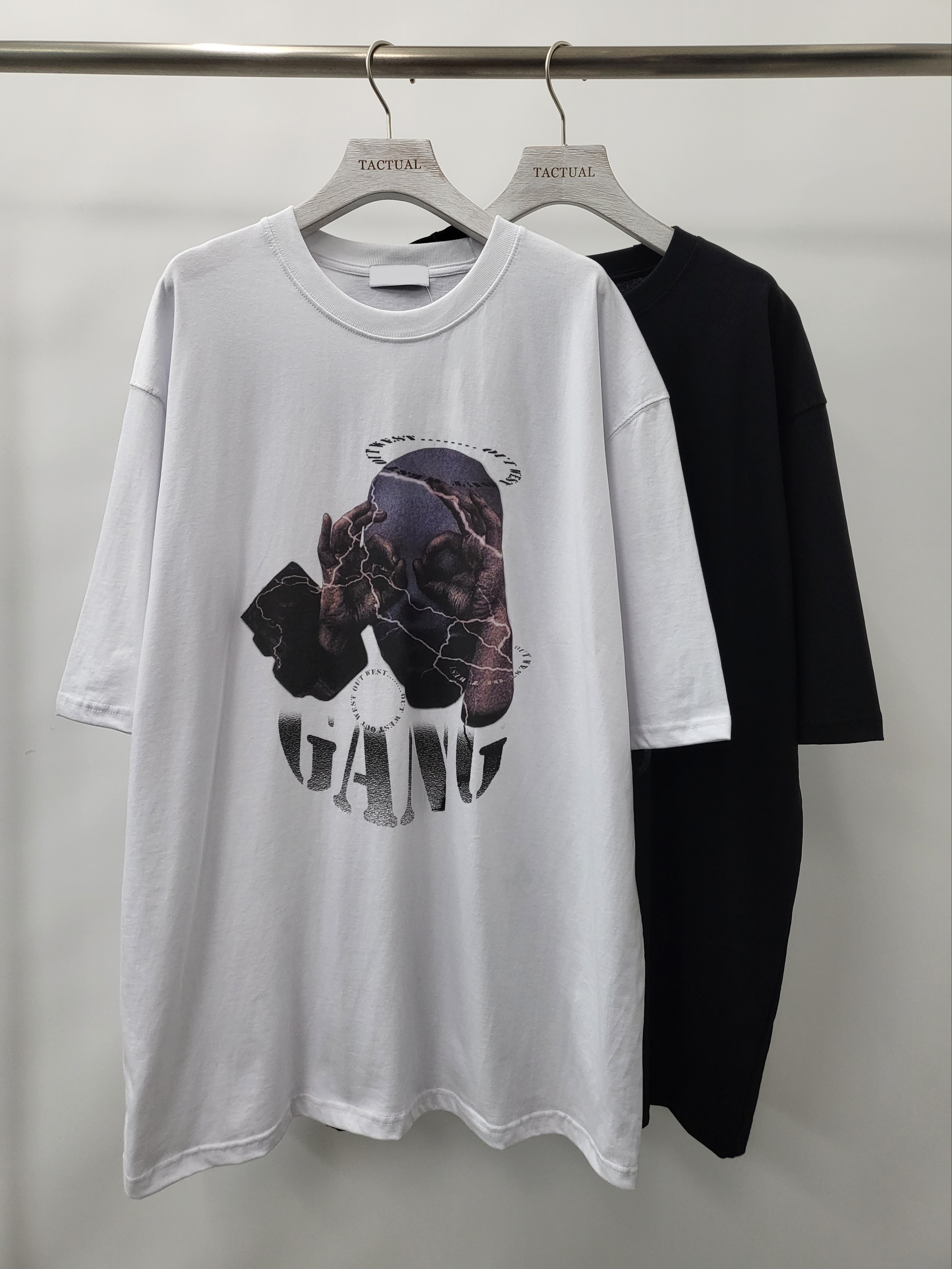 人頭圖案短袖Tee T5005