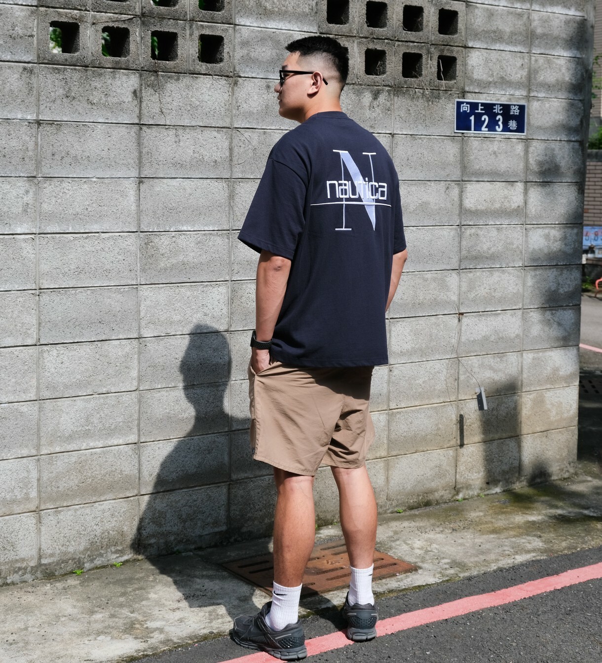 Japan 長谷川昭雄NAUTICA Back Embroidery Pocket Tee 日線