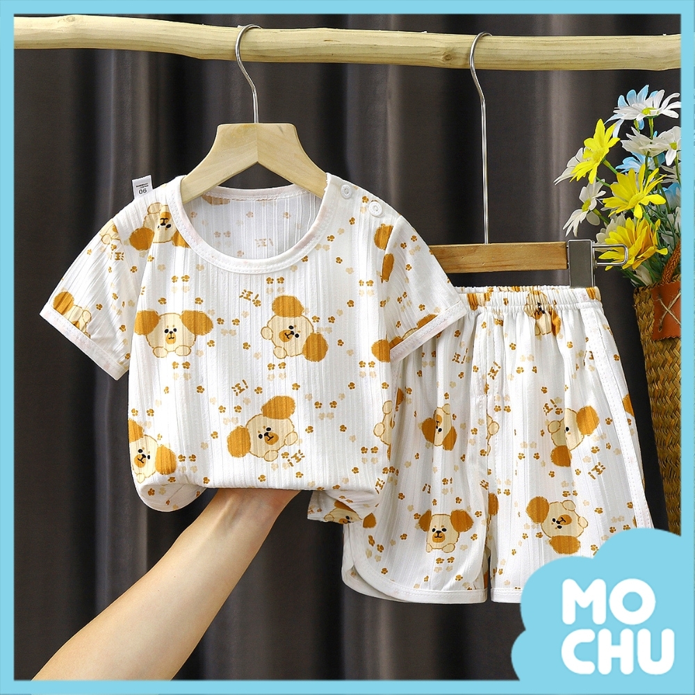 小狗汪汪提花短袖套裝