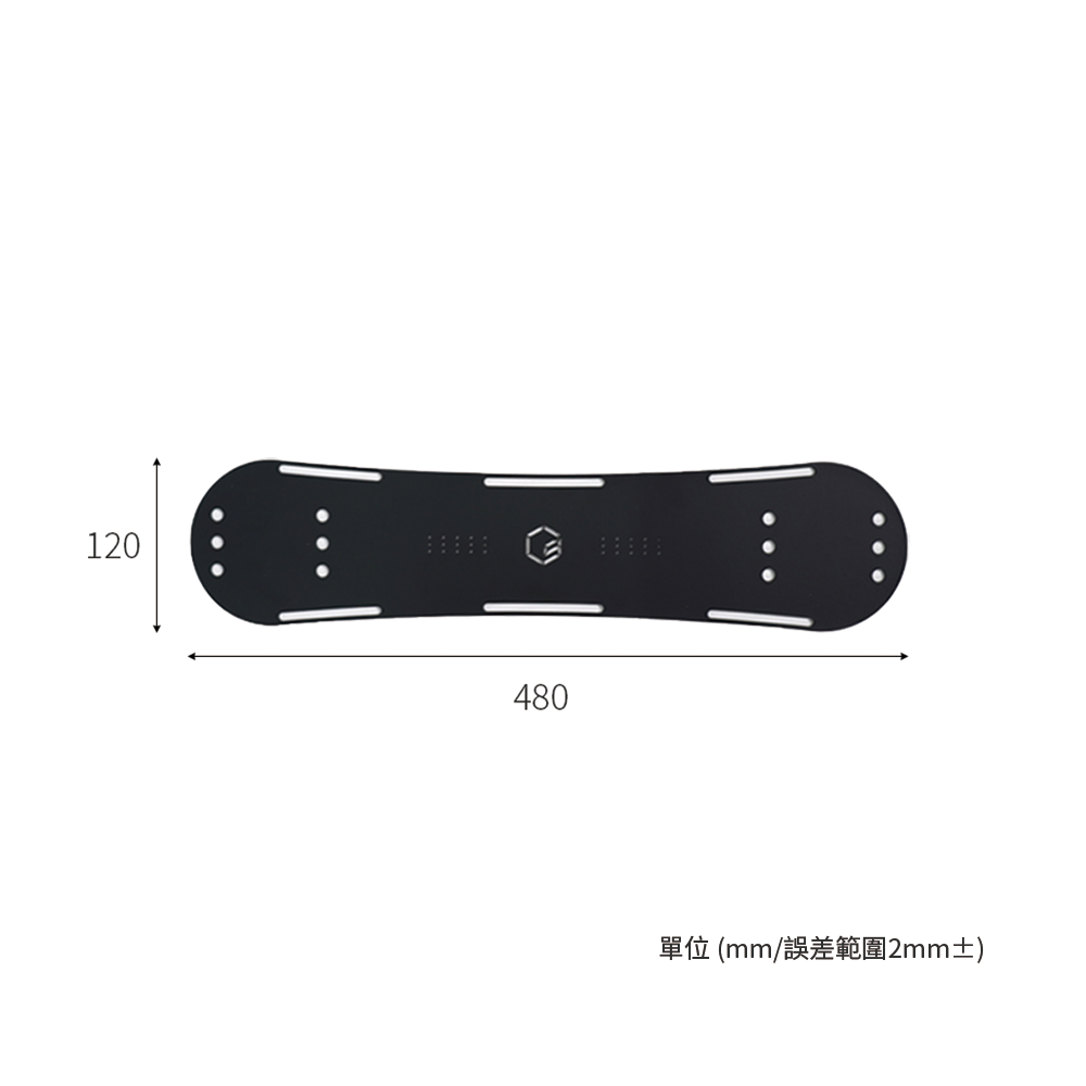 Comma Nine｜橢圓天板｜經典黑