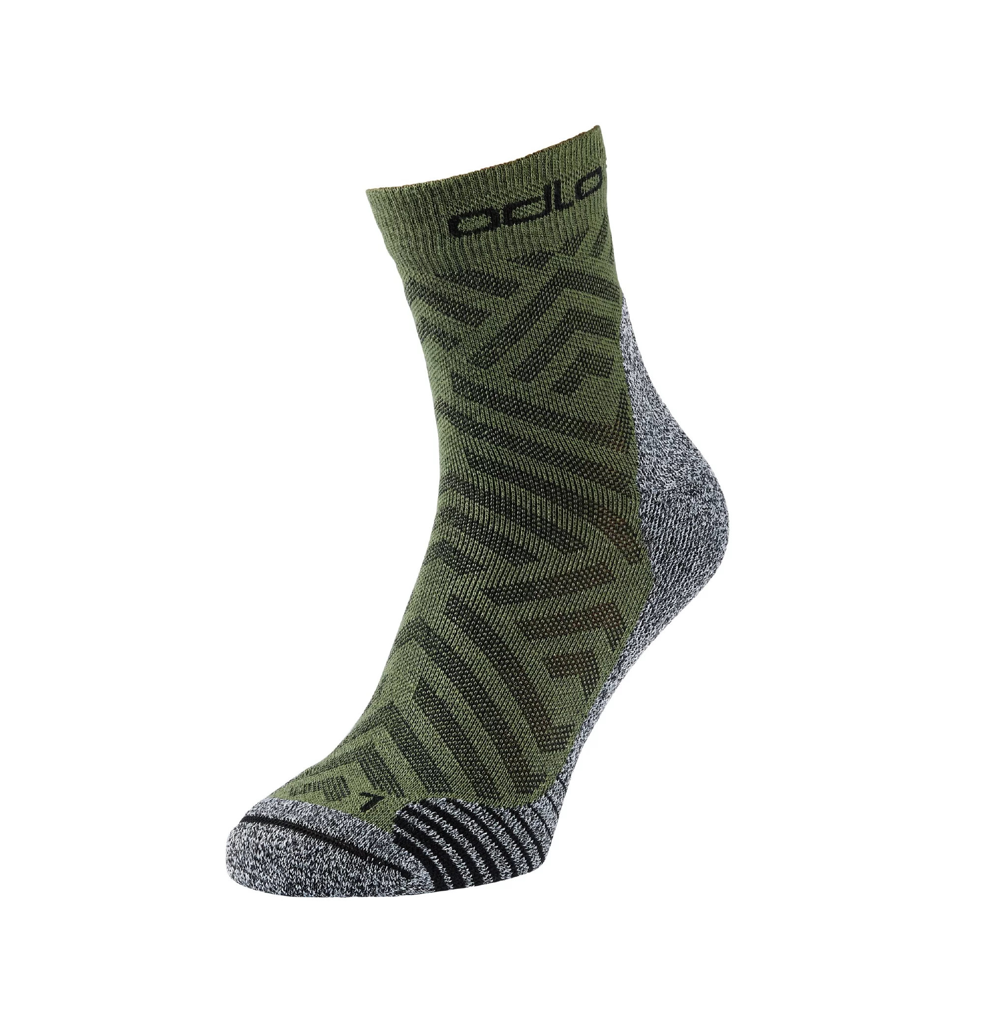 ODLO / Socks quarter CERAMICOOL HIKE GRAPHIC 義大利製快乾抗菌中筒行山襪 (OD762880)