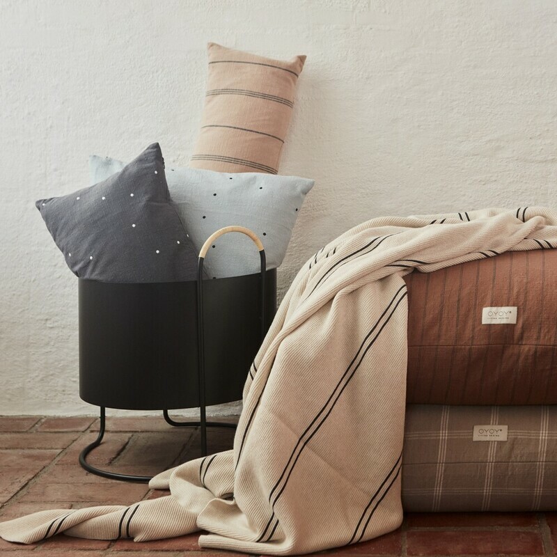 OYOY Kyoto 簡約點點長型抱枕 / 晨曦藍