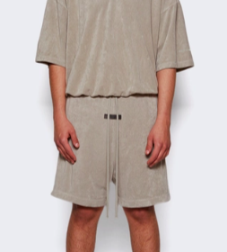 FOG Essentials 23SS Terry Shorts Seal 絨質短褲灰綠