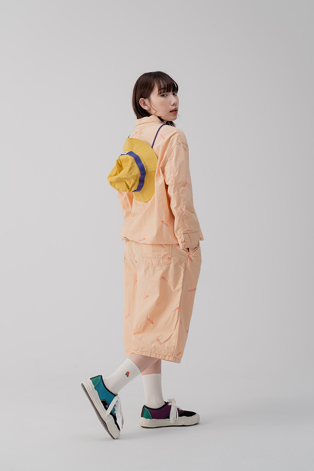 |韓國Korea|日系可愛滿版刺繡連身褲