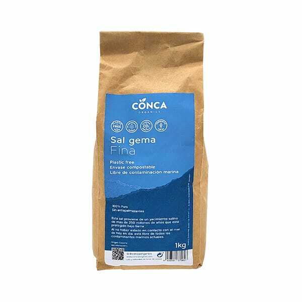 [現貨］CONCA 西班牙無微塑膠無防結塊劑100%粗鹽 幼鹽 1kg