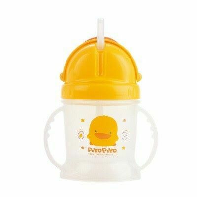 黃色小鴨 滑蓋吸管PP練習杯250ml【水杯水壺發芽系列】