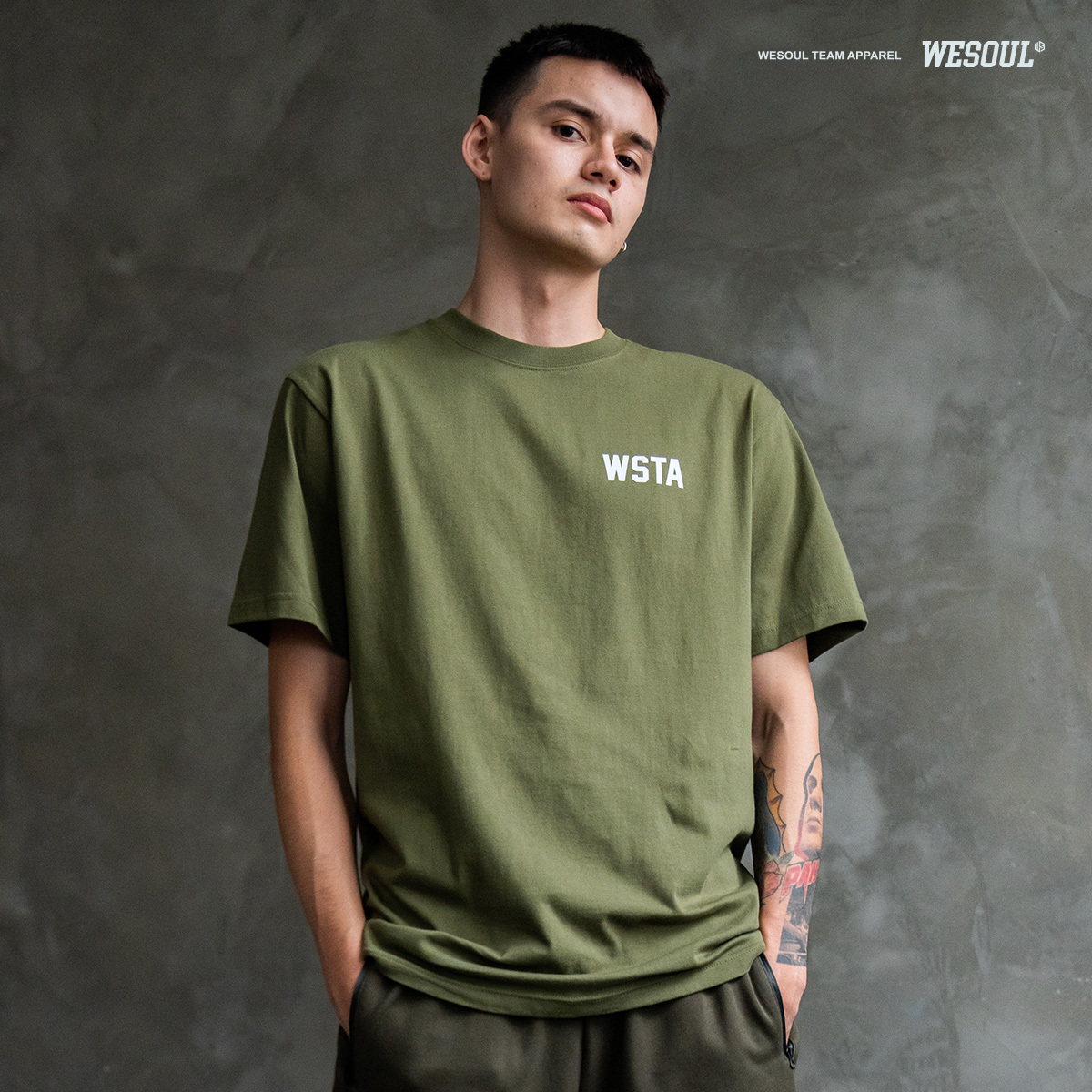 [WESOUL] 標語字樣 TEE / T恤 / 共四色