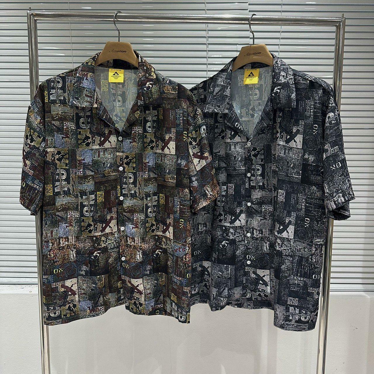 拼圖短袖恤衫 BY ATTENTION-002S