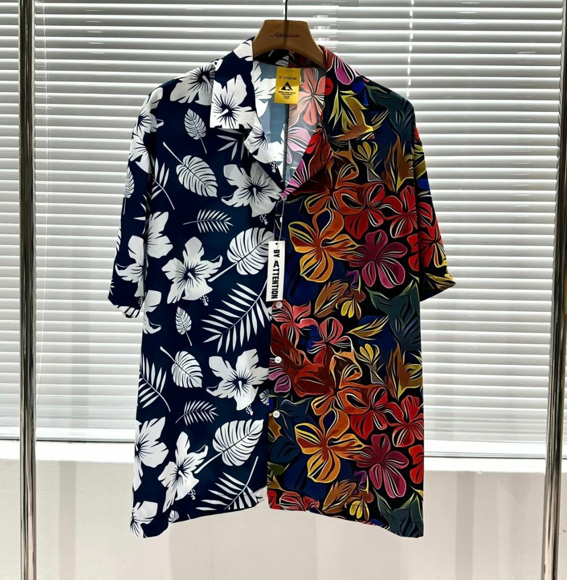 拼花短袖恤衫 BY ATTENTION-003S