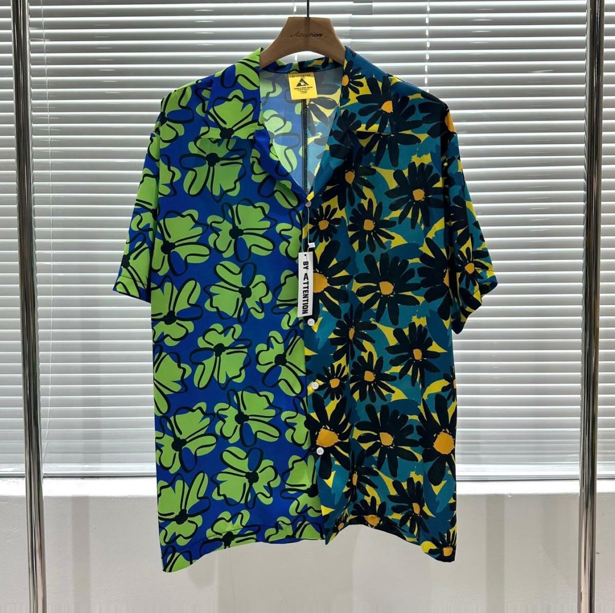 拼花短袖恤衫 BY ATTENTION-004S