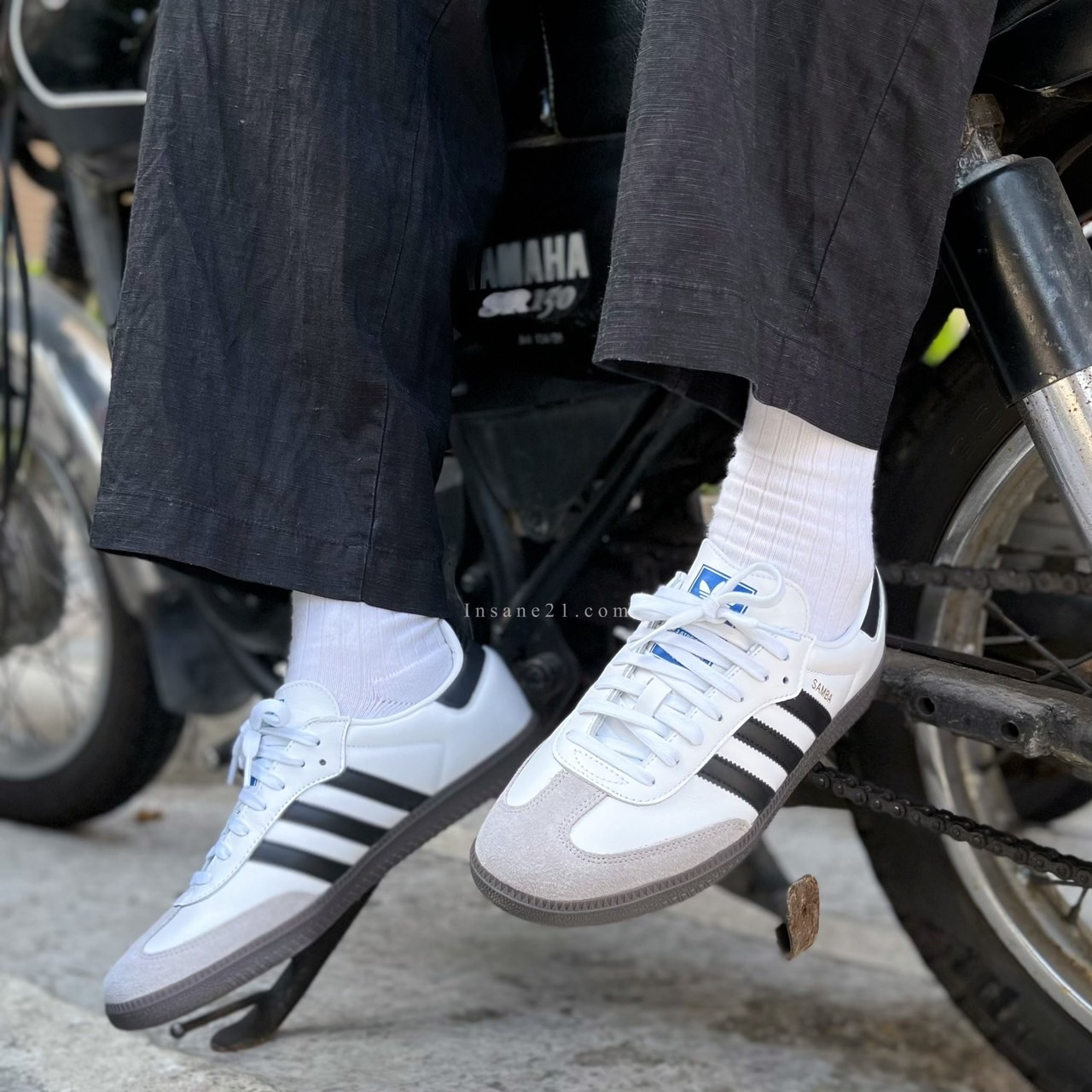 ADIDAS ORIGINALS SAMBA OG 森巴 男女款 白黑 情侶款 白 B75806