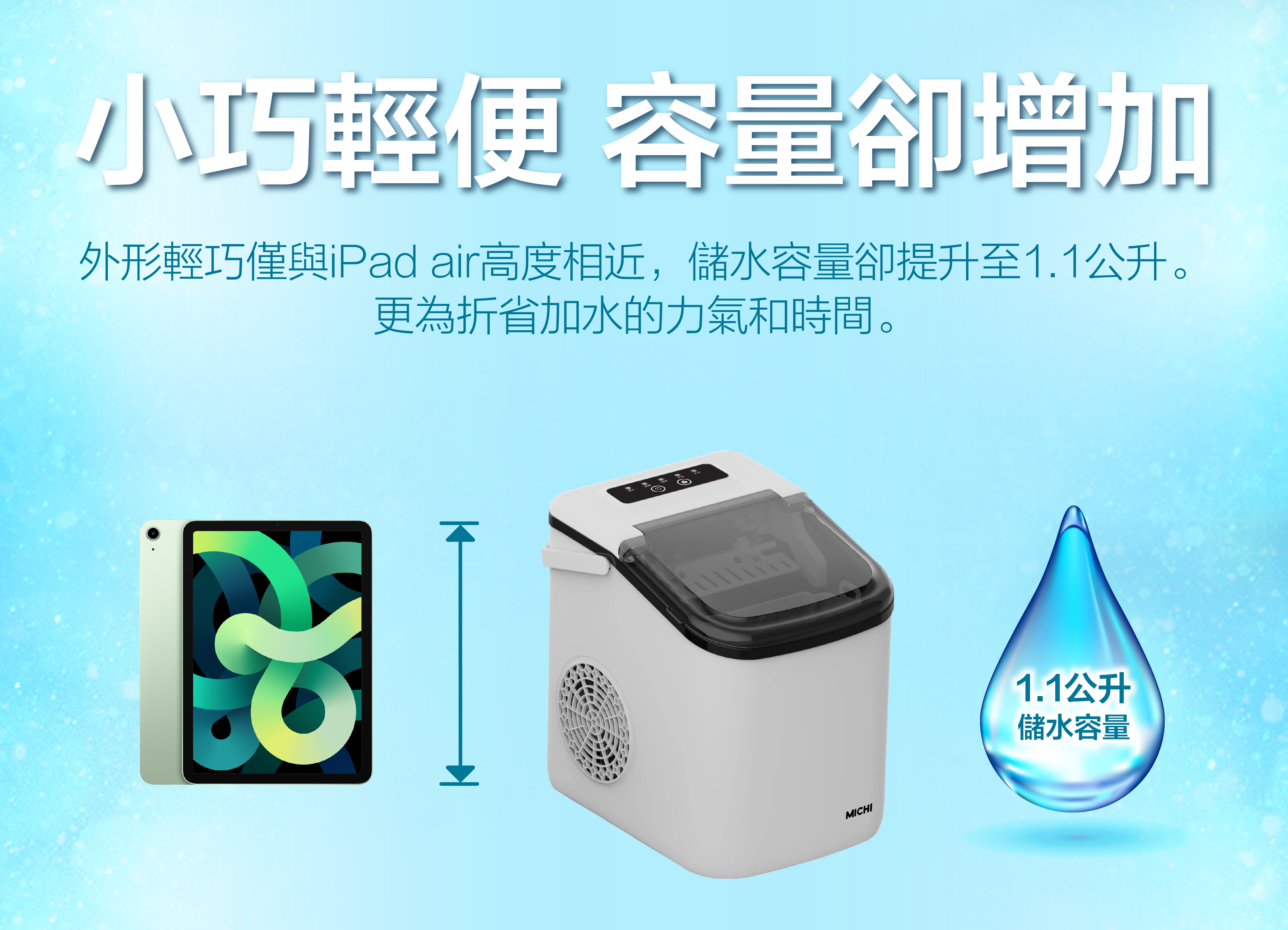 Michi Mobice Ice Maker制冰機【10/19 截單，預計 :10月尾至11月中發貨】