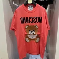 [S] MOSCHINO BEAR LOGO PRINT SHORT SLEEVE T-SHIRT,PINK, DV0702-0440-1211 [FINAL SALE] (SM565)