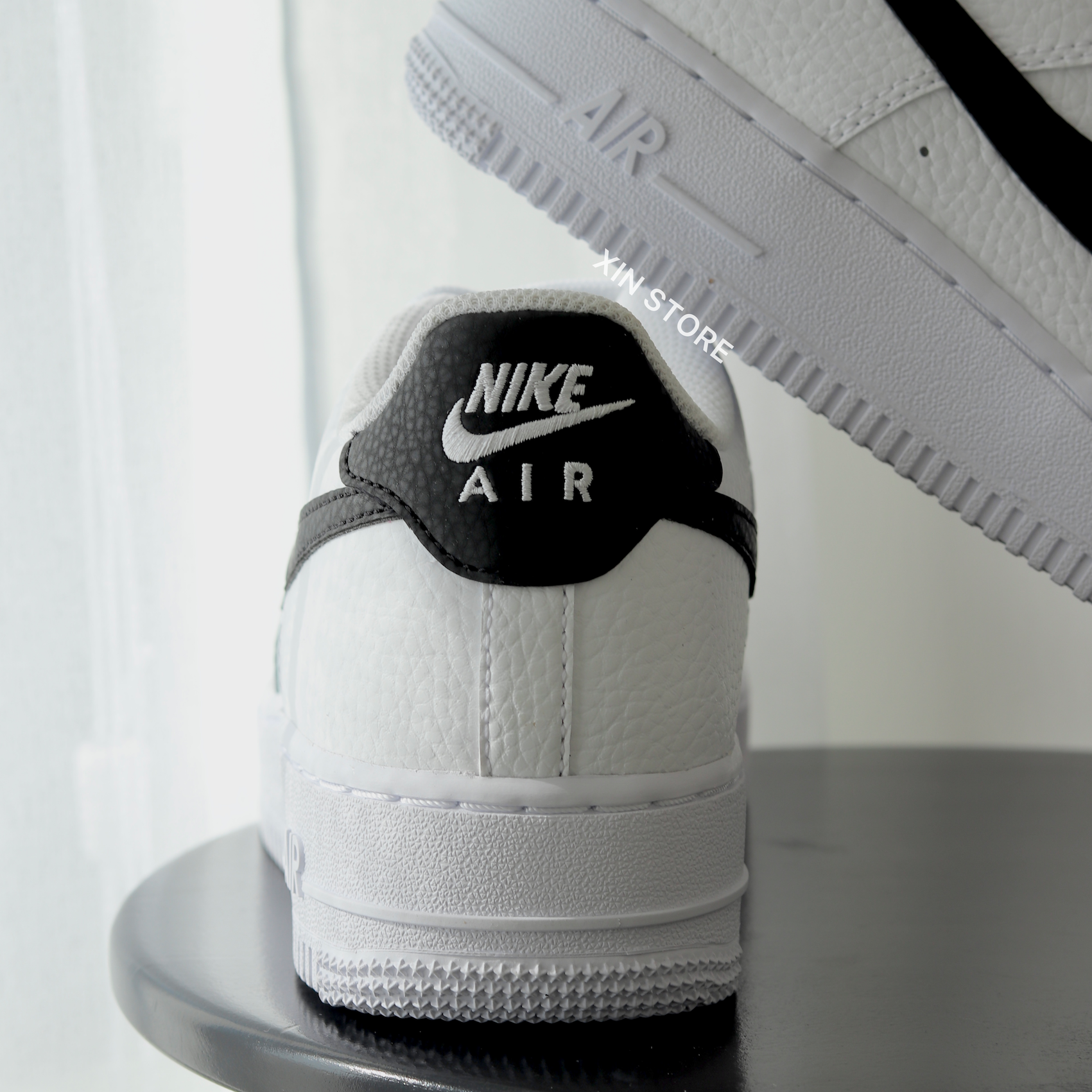 Nike Air Force 1 Low AF1 白底低筒黑勾黑白(GS)