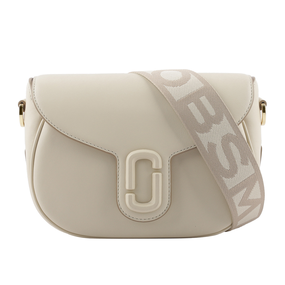 【MARC JACOBS】THE MESSENGER 翻蓋馬鞍斜背包(天空白)