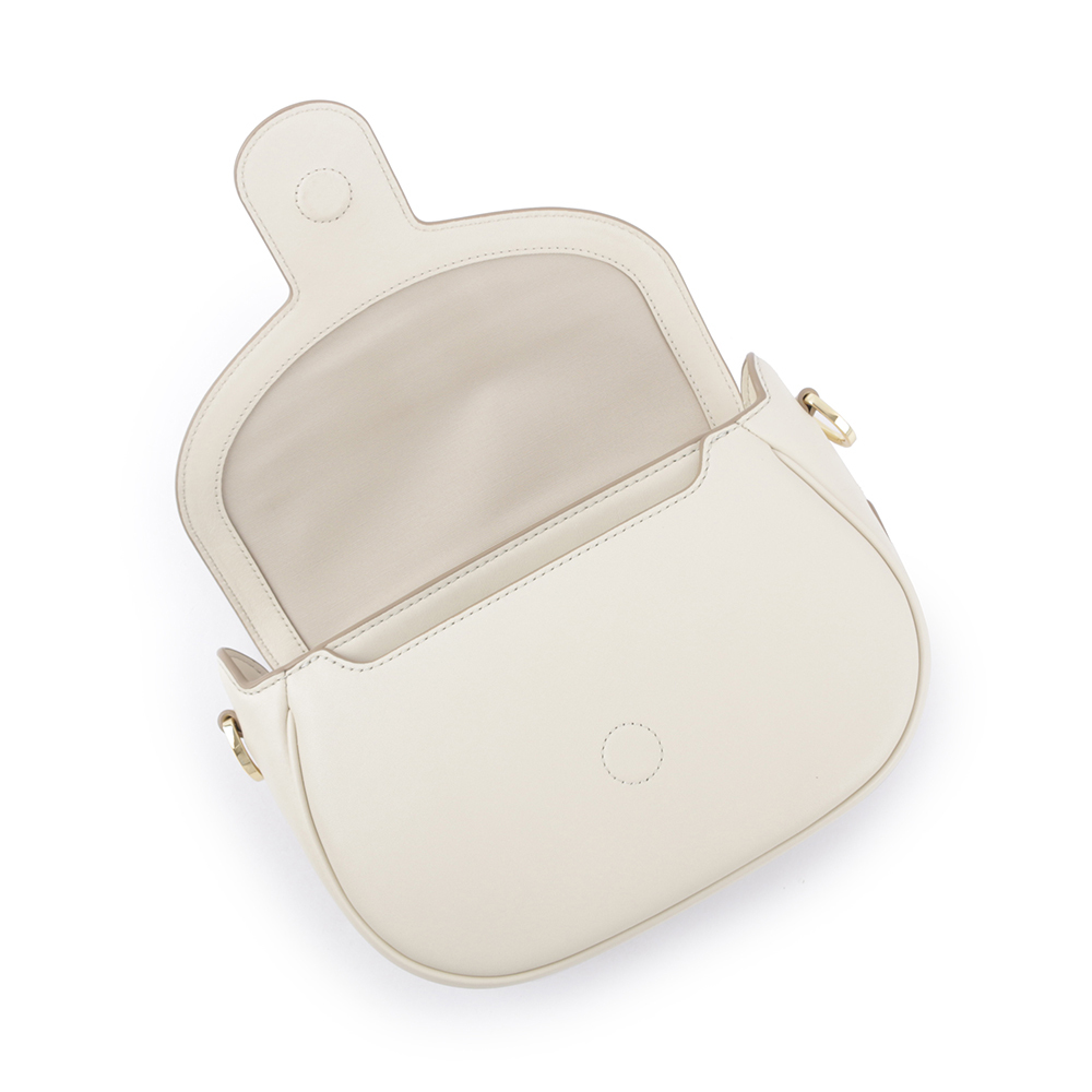 【MARC JACOBS】THE MESSENGER 翻蓋馬鞍斜背包(天空白)