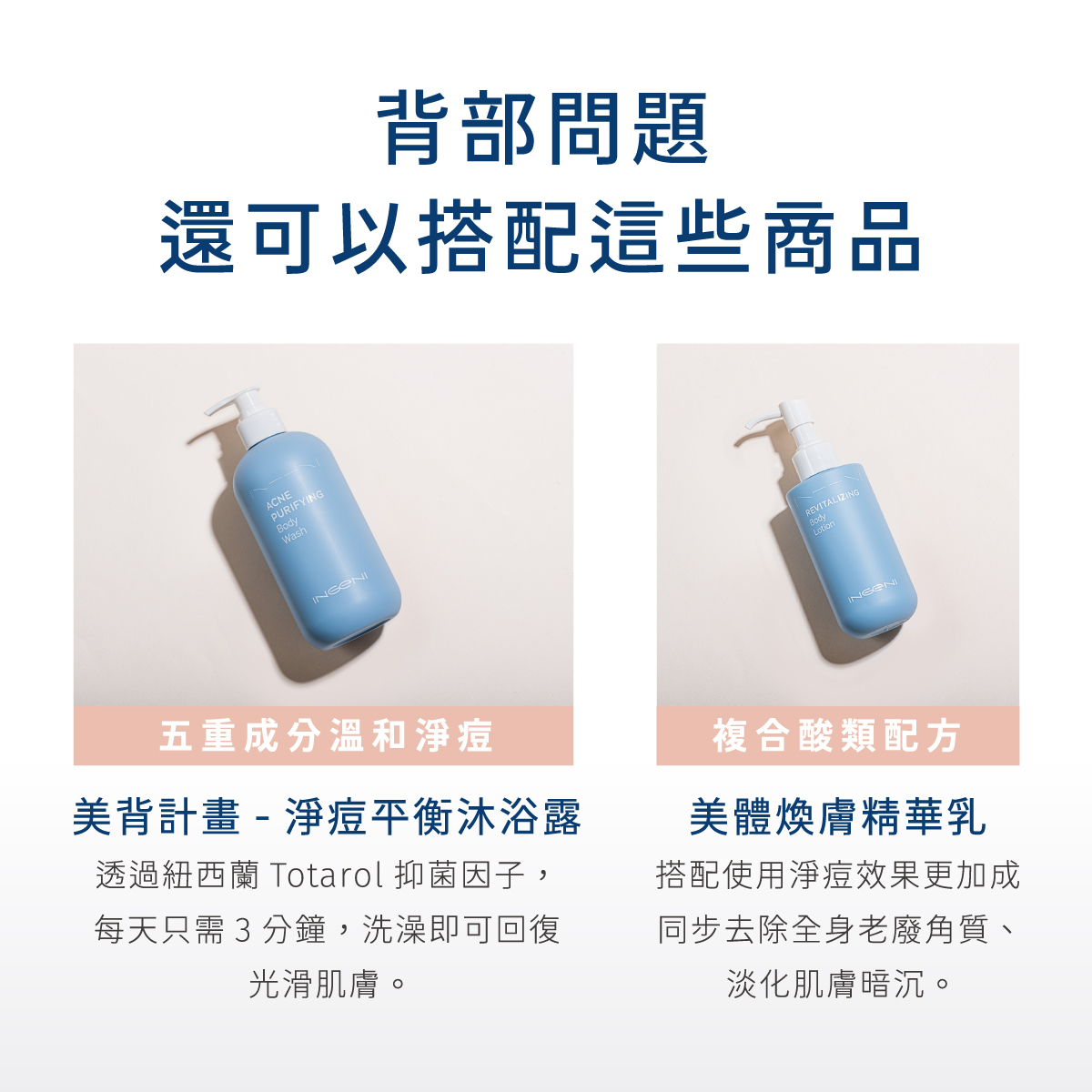 背部保養搭配使用商品效果更佳