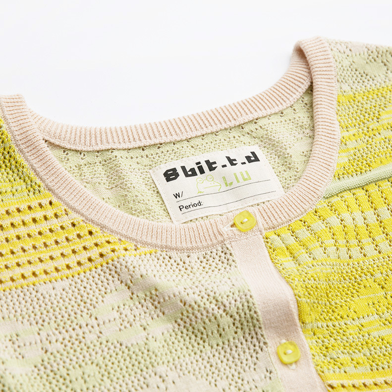 Taller Penghu Tiles Dress Green-Yellow