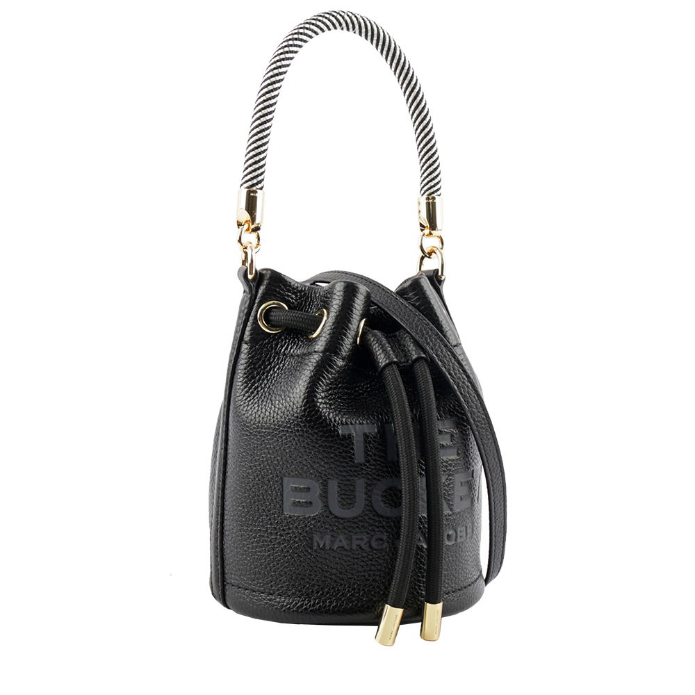 【MARC JACOBS】The Bucket Bag Logo 壓印二用迷你水桶包