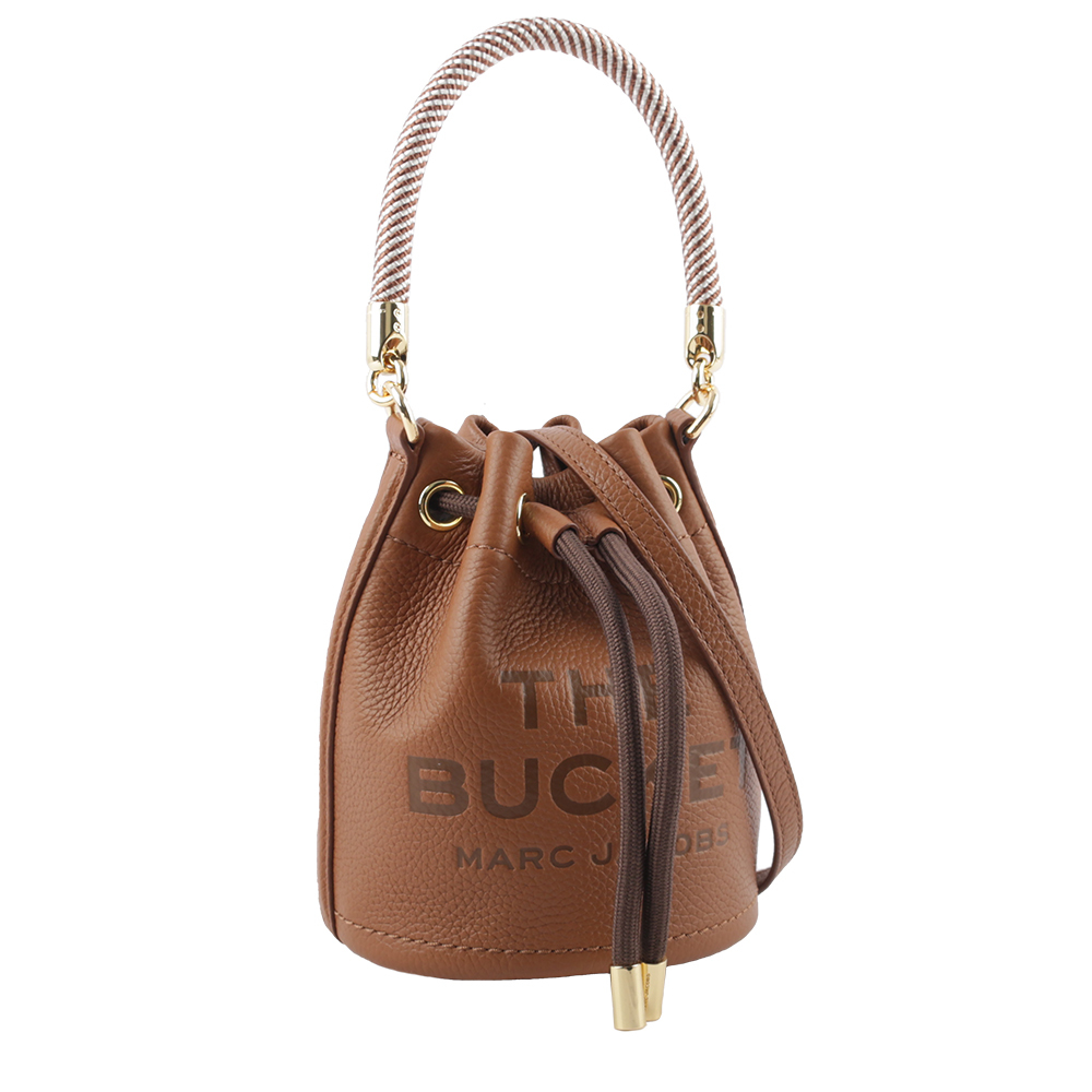 【MARC JACOBS】The Bucket Bag Logo 壓印二用迷你水桶包