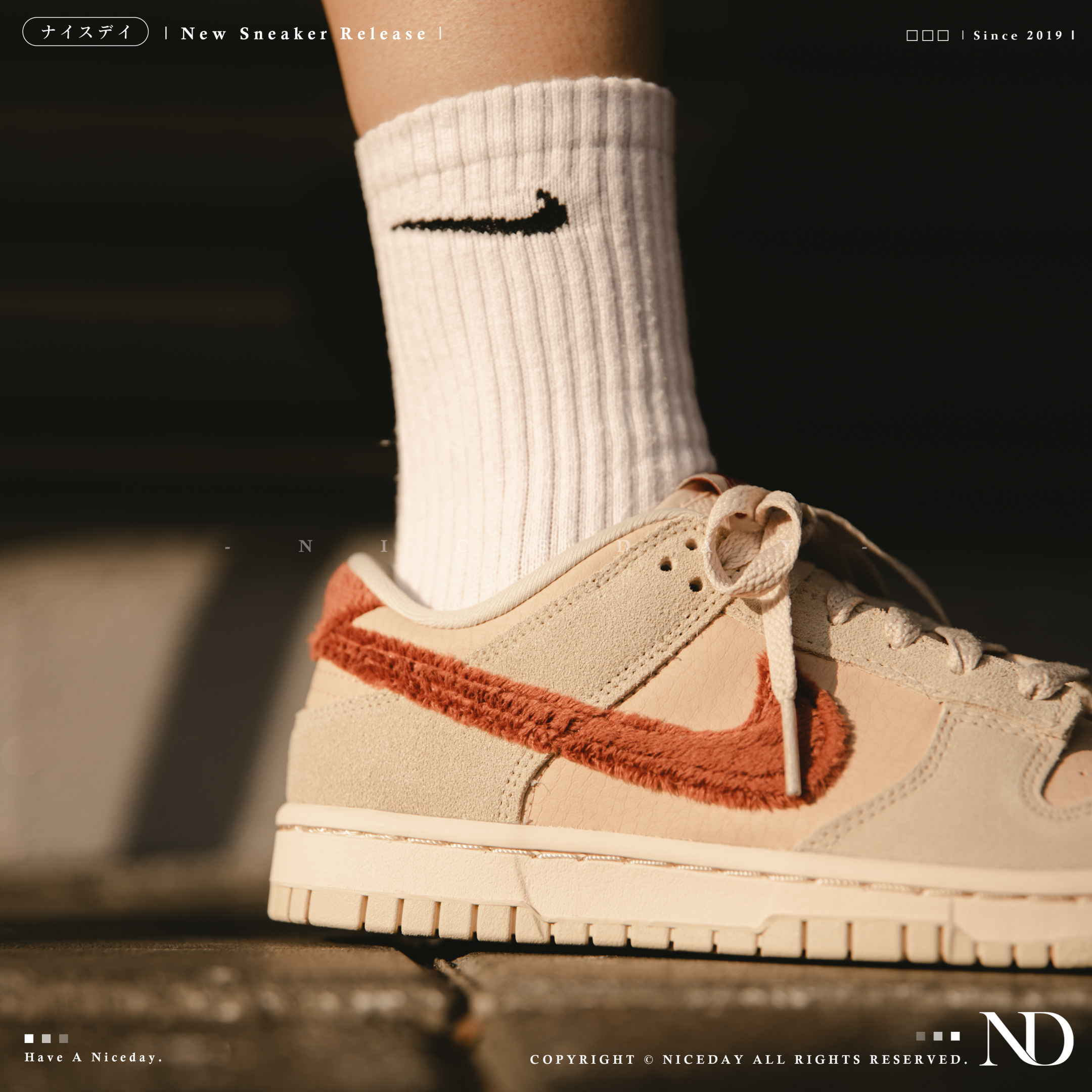 NICEDAY 代購Nike Dunk Low 熊寶寶小熊絨毛女鞋DZ4706-200