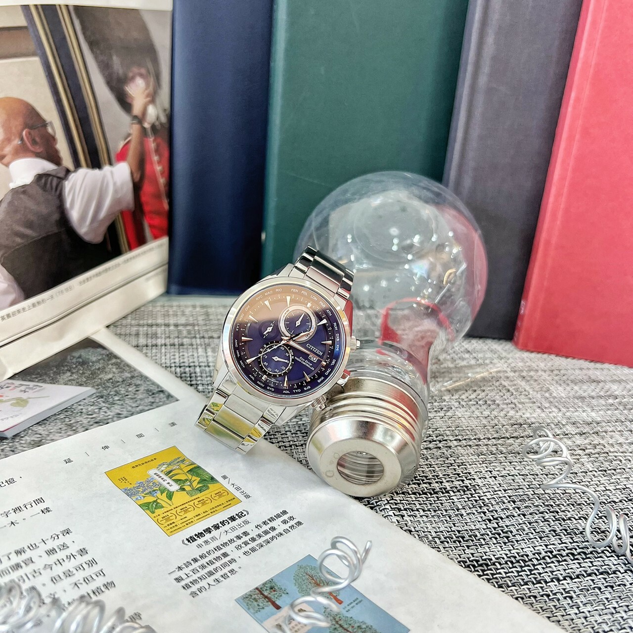 【CITIZEN 星辰】空中之鷹光動能全球電波時計腕錶 AT8260-85L 43mm 現代鐘錶