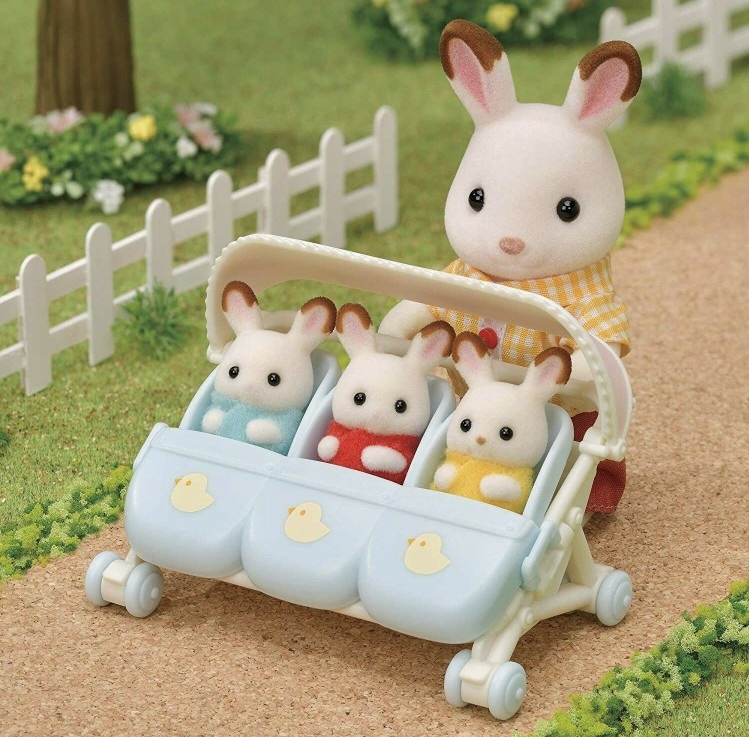 Sylvanian Families 森林家族 三胞胎嬰兒車