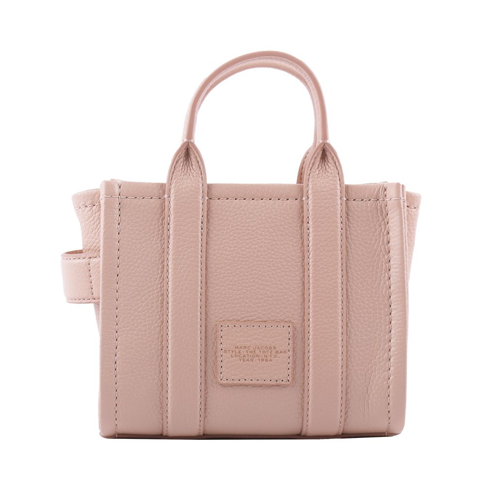 【MARC JACOBS】THE LEATHER TOTE 粒面皮革迷你托特包(玫瑰粉) H053L01RE22 624