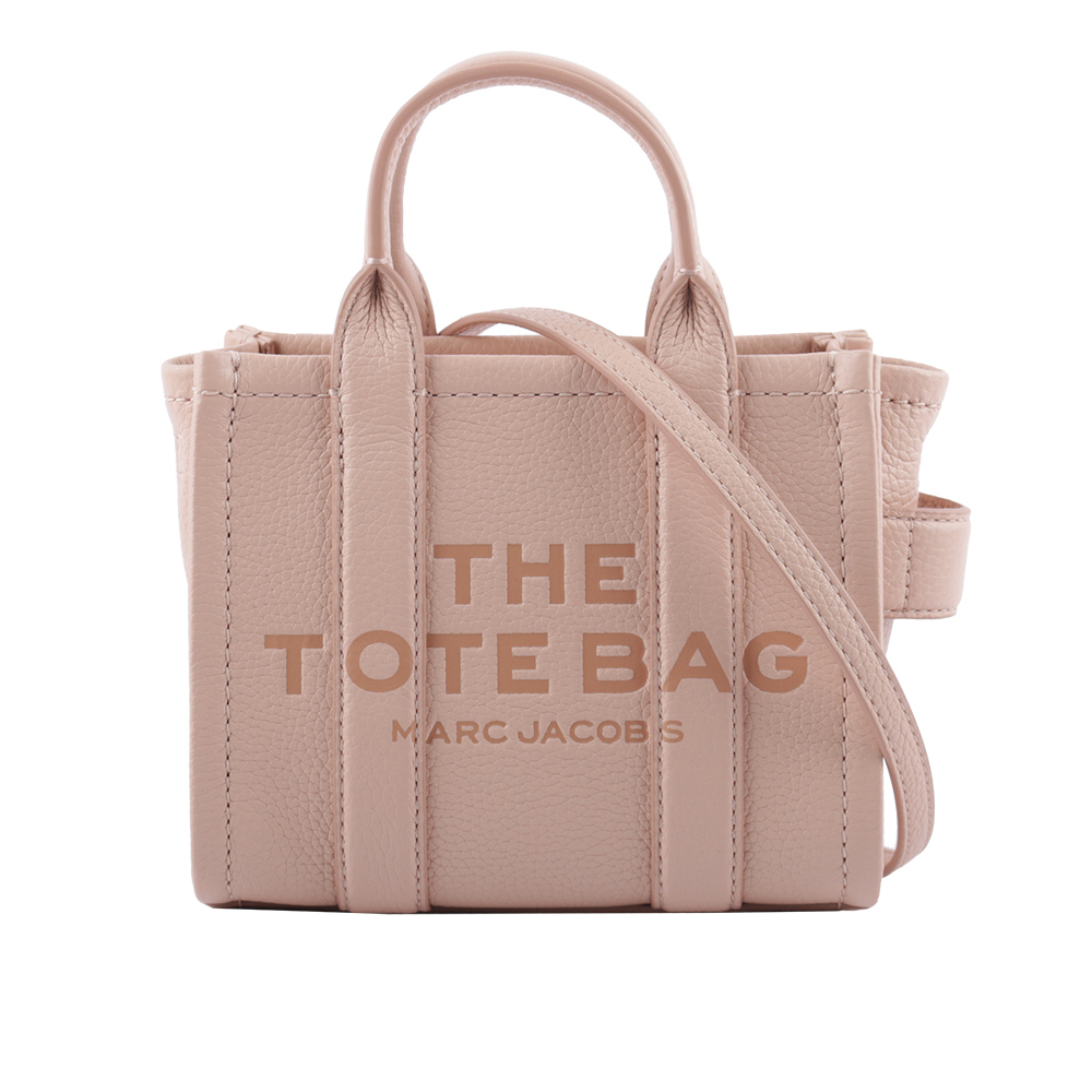【MARC JACOBS】THE LEATHER TOTE 粒面皮革迷你托特包(玫瑰粉) H053L01RE22 624