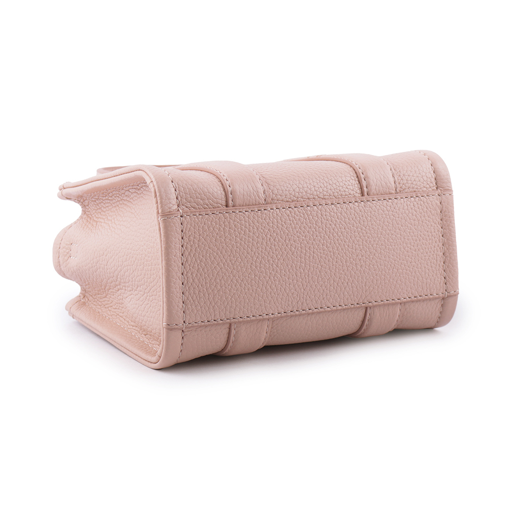 【MARC JACOBS】THE LEATHER TOTE 粒面皮革迷你托特包(玫瑰粉) H053L01RE22 624