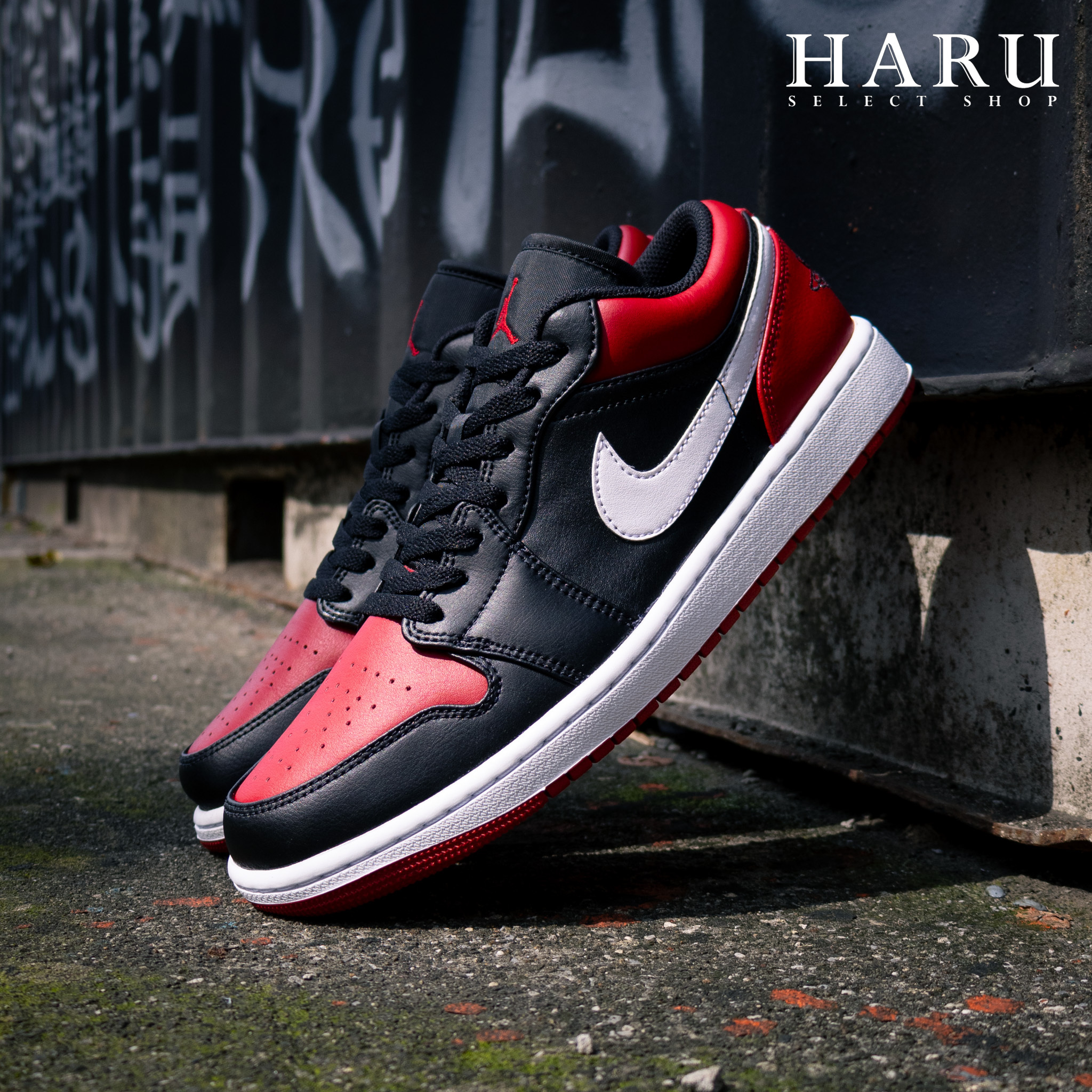 特價現貨NIKE AIR JORDAN 1 LOW BRED TOE 黑紅頭公牛1代低筒AJ1 男女