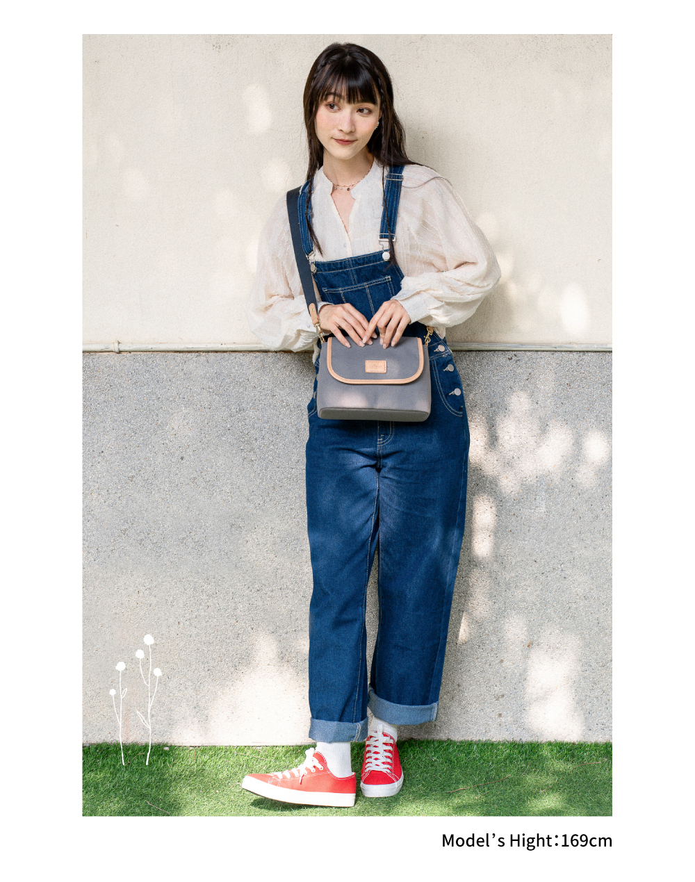 satana Urban Wander 漫享輕量斜背包 雲灰色 SFL0010-115