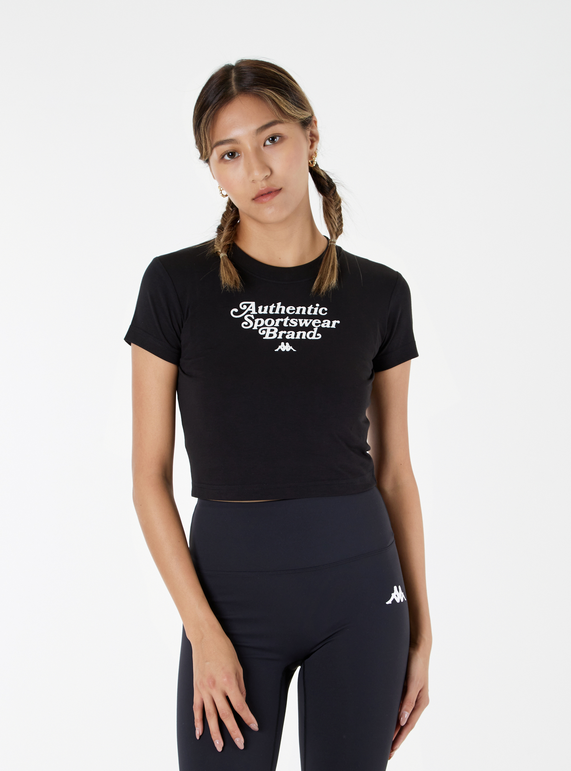 女款 字母Logo合身短版T-Shirt