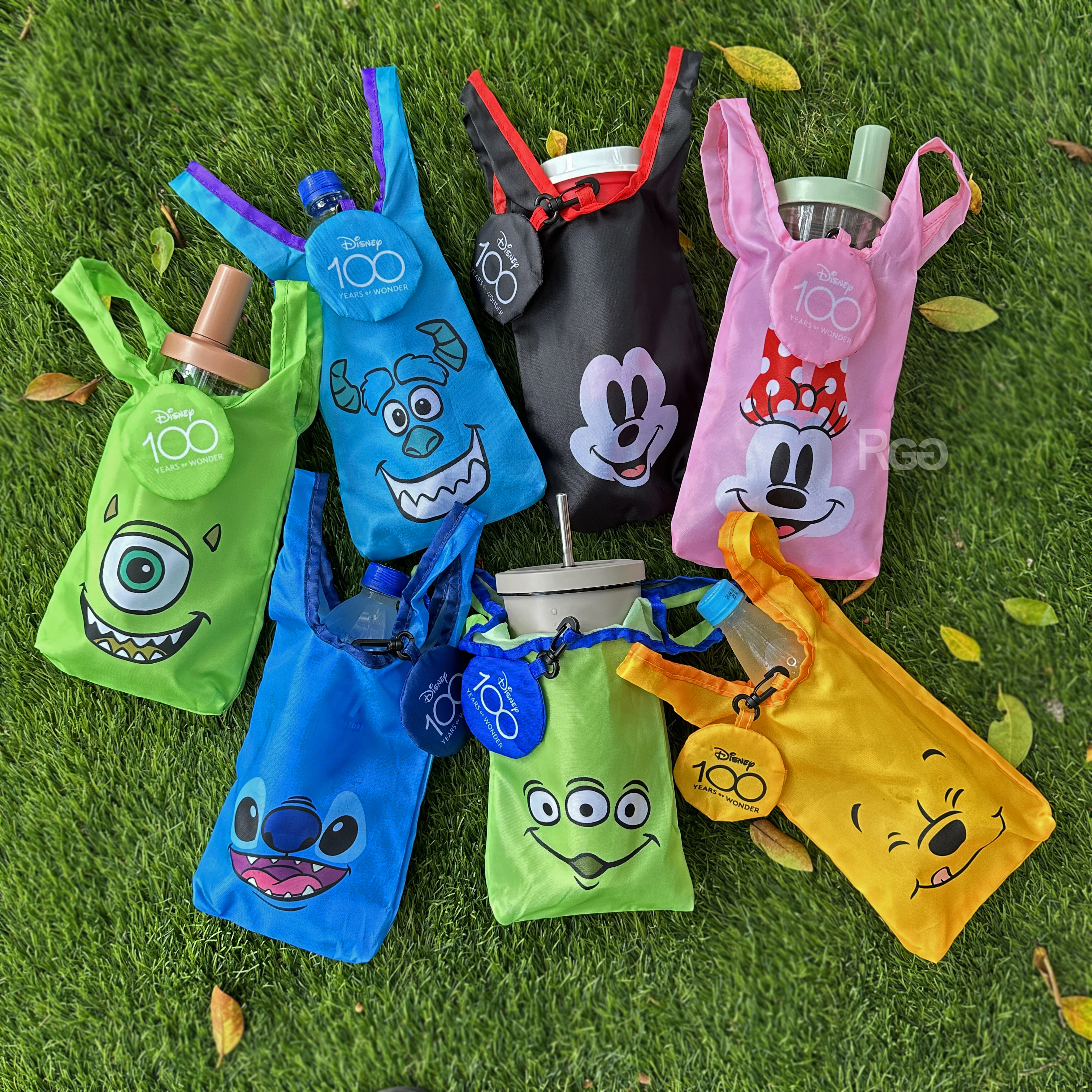 迪士尼Disney 100週年 可收納飲料提袋杯袋杯套