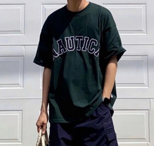 【Luxury】NAUTICA 23SS Arch Logo 短袖 字體 大Logo 韓國限定 短Tee