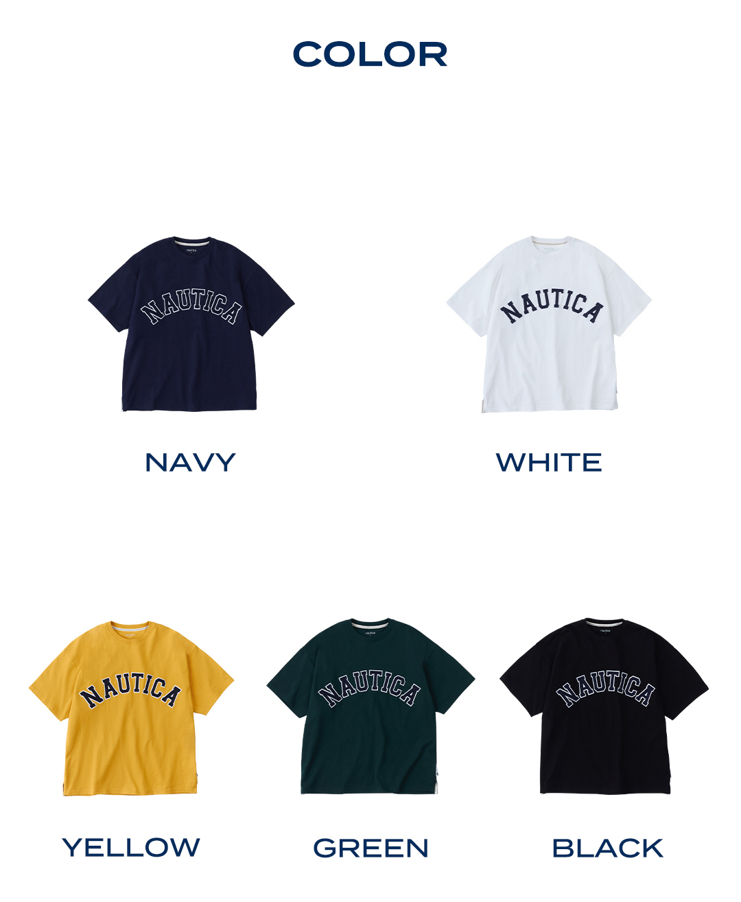 【Luxury】NAUTICA 23SS Arch Logo 短袖 字體 大Logo 韓國限定 短Tee