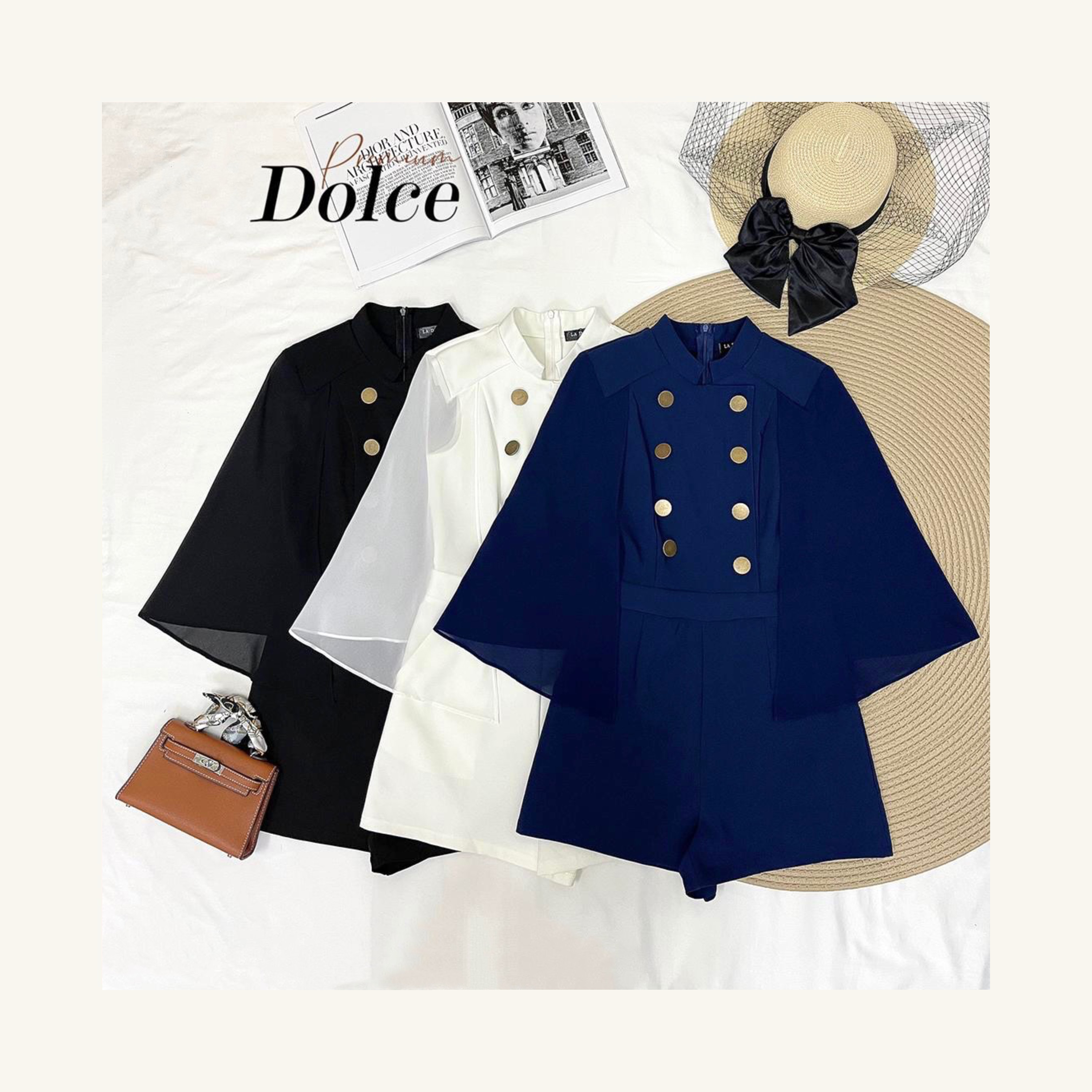 DS668464 - Premium Quality Shawl Collar Jumpsuit