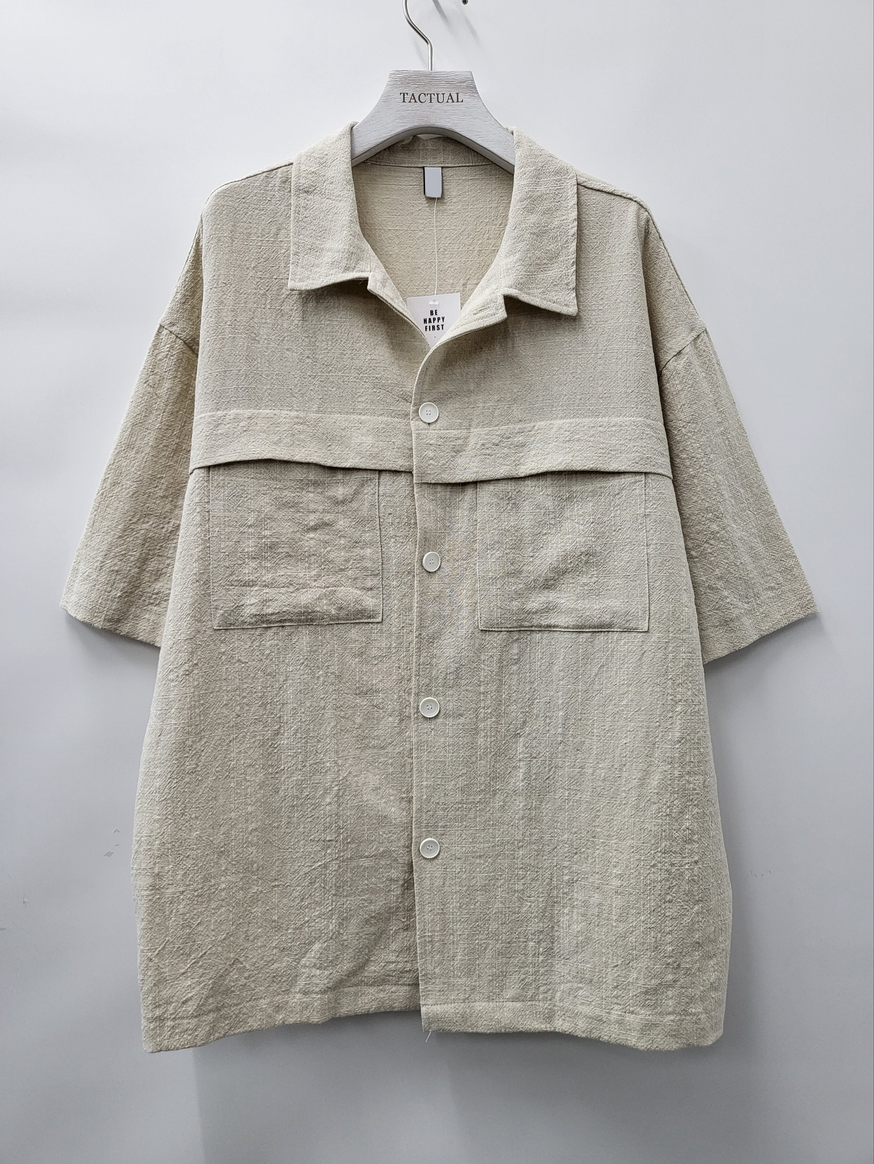 混色雙袋短袖恤衫 S2074