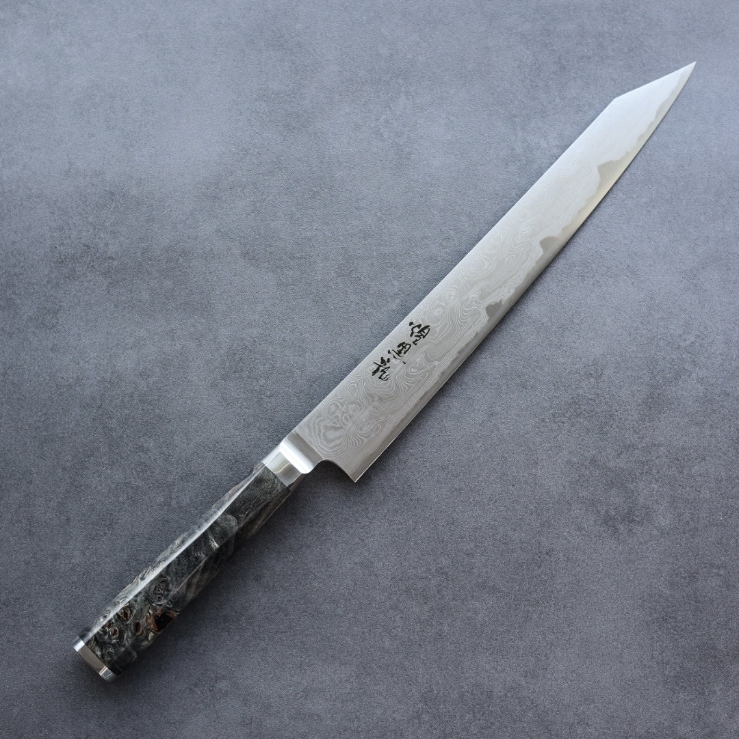 龍泉刃物煌黑龍筋引260mm SG2 99層鎳染大馬士革