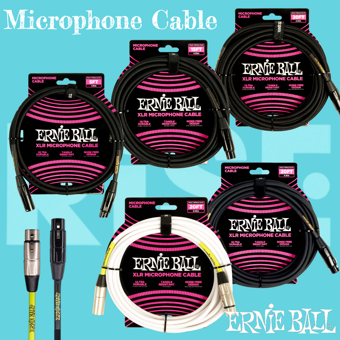 Ernie Ball PVC 編織 頻蔽 麥克風 專用導線 1.5m 4.5m 6m 麥克風導線