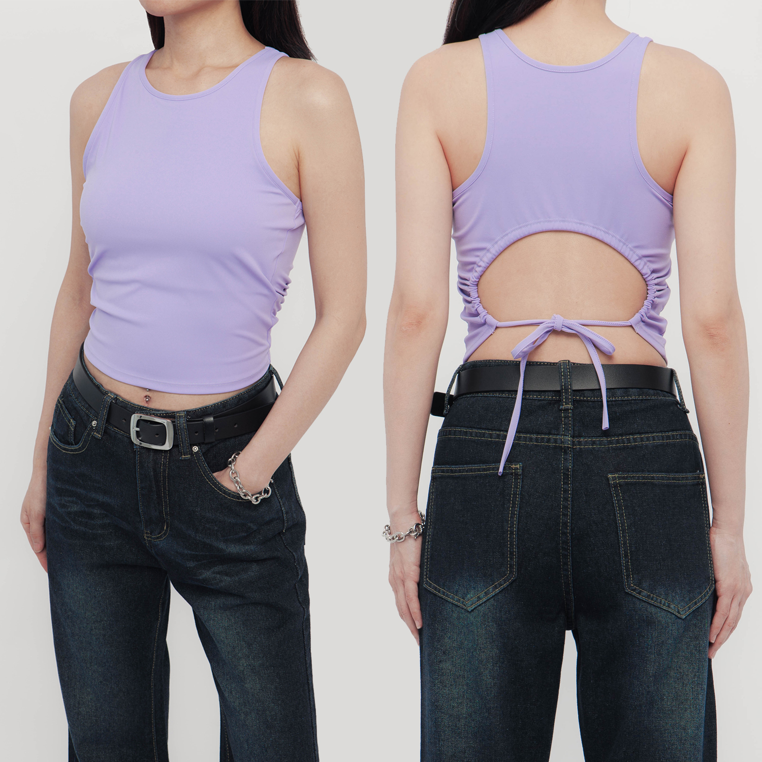 露背背心上衣（-40%）