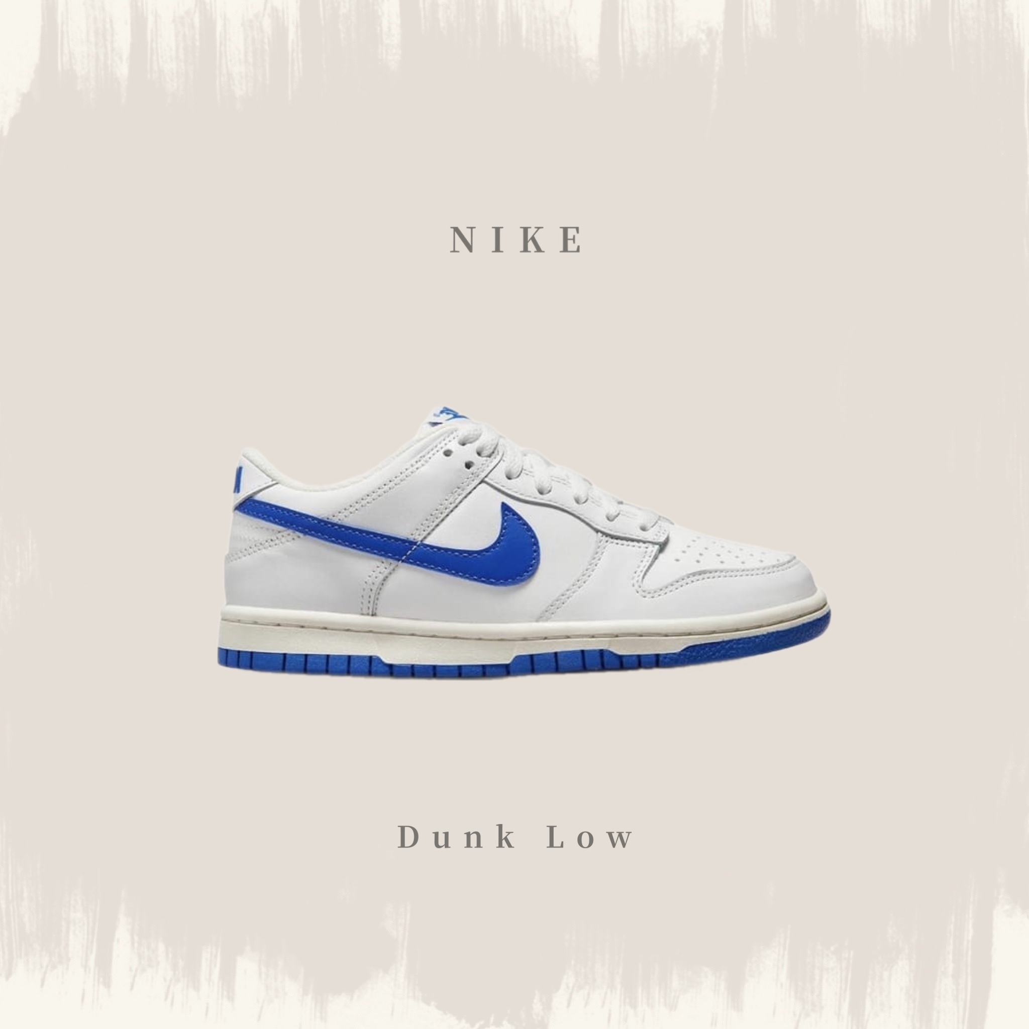 NIKE DUNK LOW GS 白藍海鹽奶油大童DH9765-105