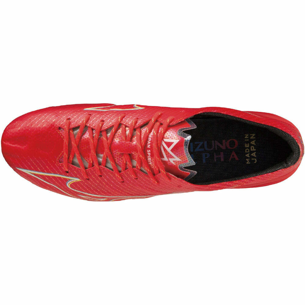 MIZUNO ALPHA  JAPAN 仿真草地/草地足球鞋 紅色 (特價貨品，不設退換)