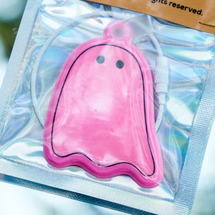 Raimochi｜鑰匙圈｜鬼鬼反光片｜粉