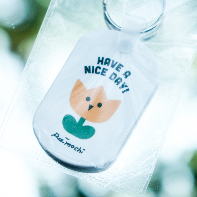 Raimochi｜鑰匙圈｜小花鑰匙牌