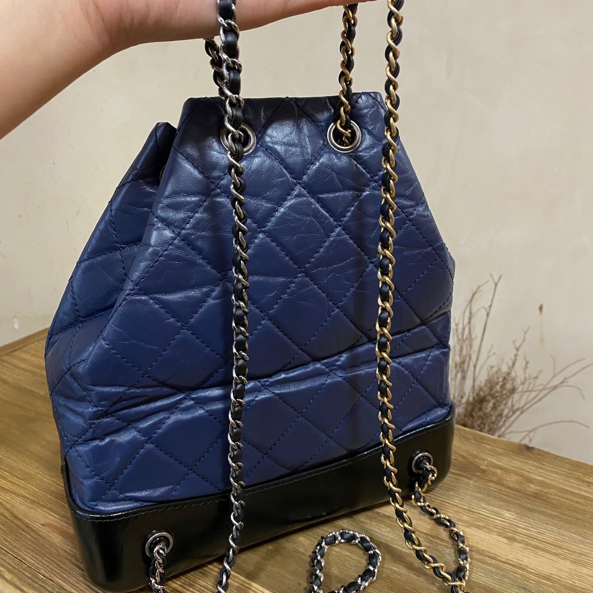 Chanel gabrielle hotsell backpack navy