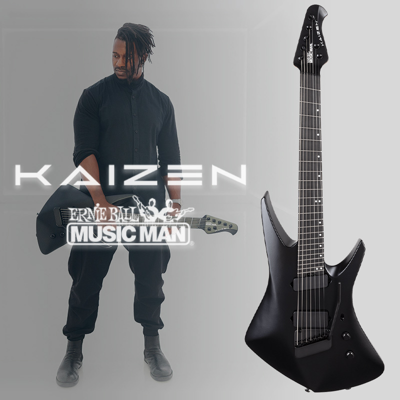 現貨 Music Man 美廠 Kaizen 7 Apollo Black 七弦 扇形指板 電吉他