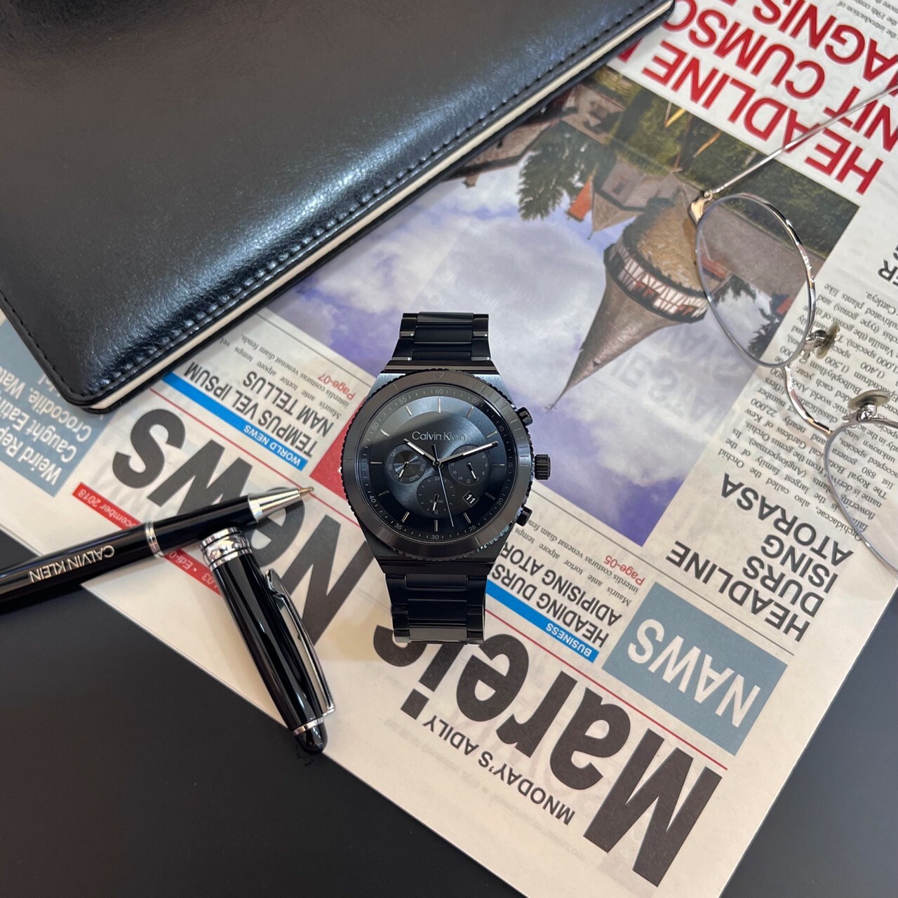 【CALVIN KLEIN】CK高質感男士錶CK25200303(黑) 45mm 現代鐘錶