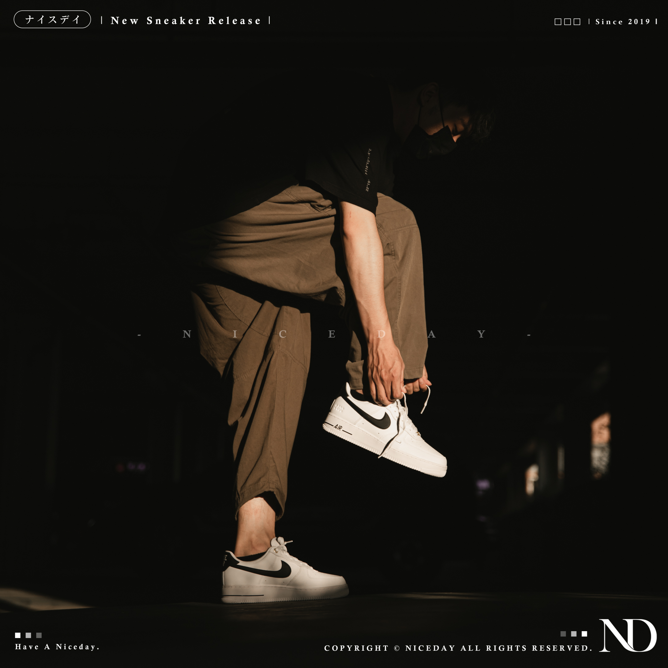 【 零碼出清 】 Nike Air Force 1 黑勾 金釦 40週年  DQ7658-100