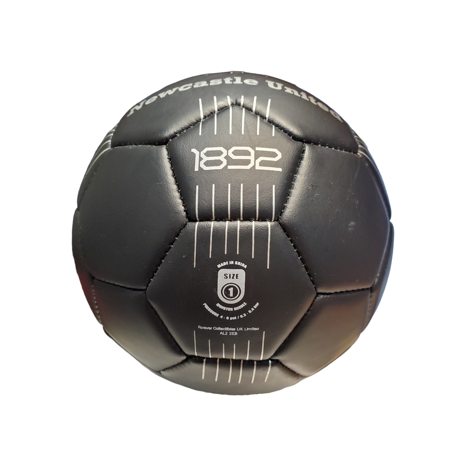 紐卡素黑色1號足球